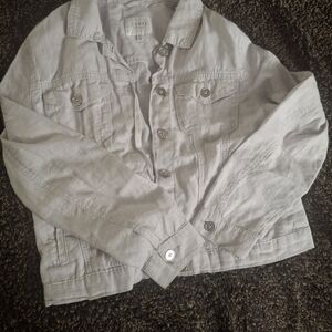Light Weight White Denim Jacket